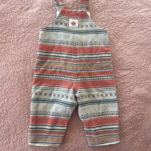 Boho Striped Infant Overalls